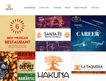 Tablet Screenshot of hakunahospitalitygroup.com